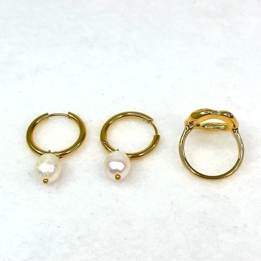BRAND NEW Bundle Jewelry earrings and Ring with Trinket Dish